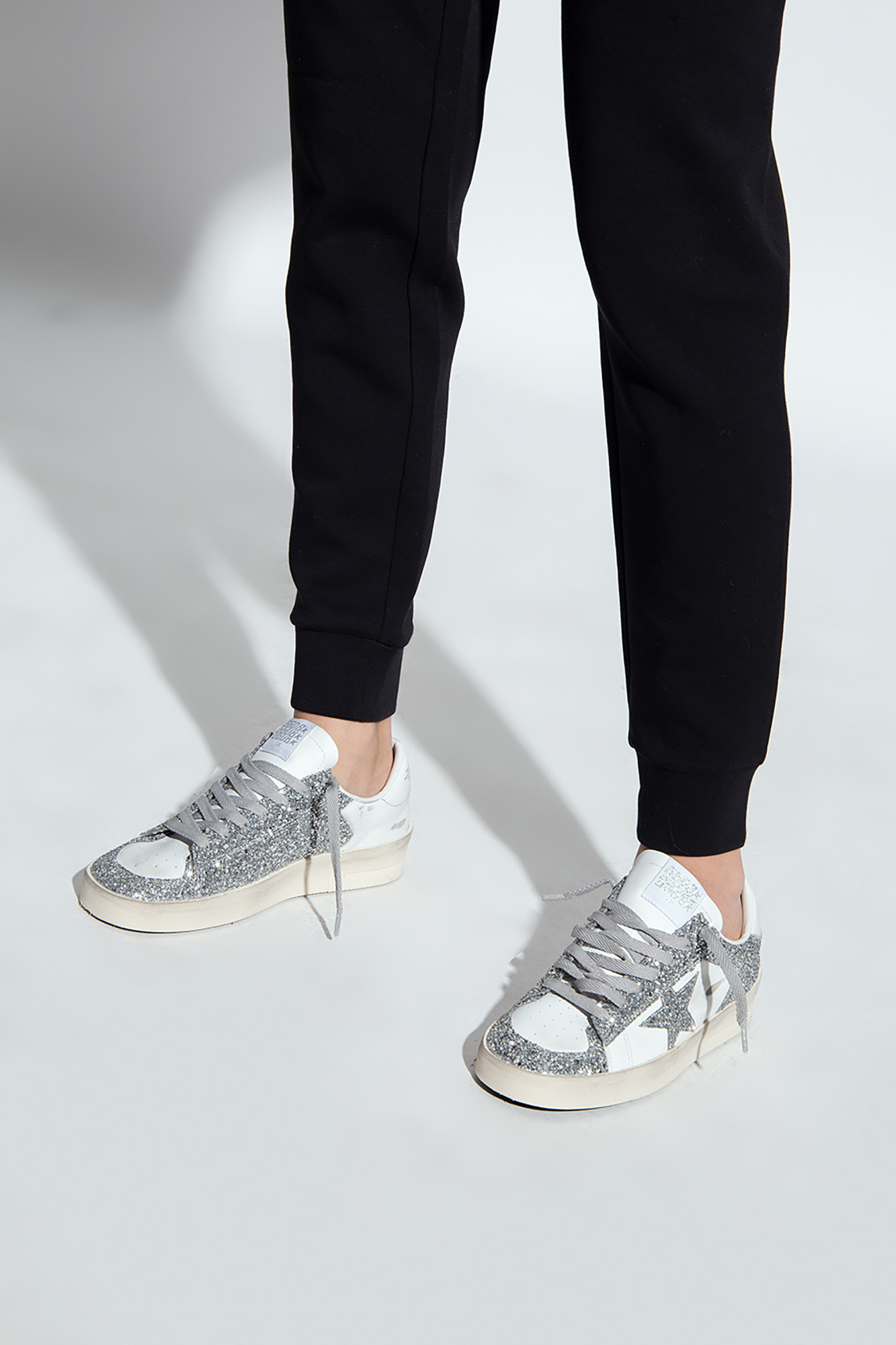 と Buy (Women) Golden Goose Purestar 'White Silver' GWF00197
